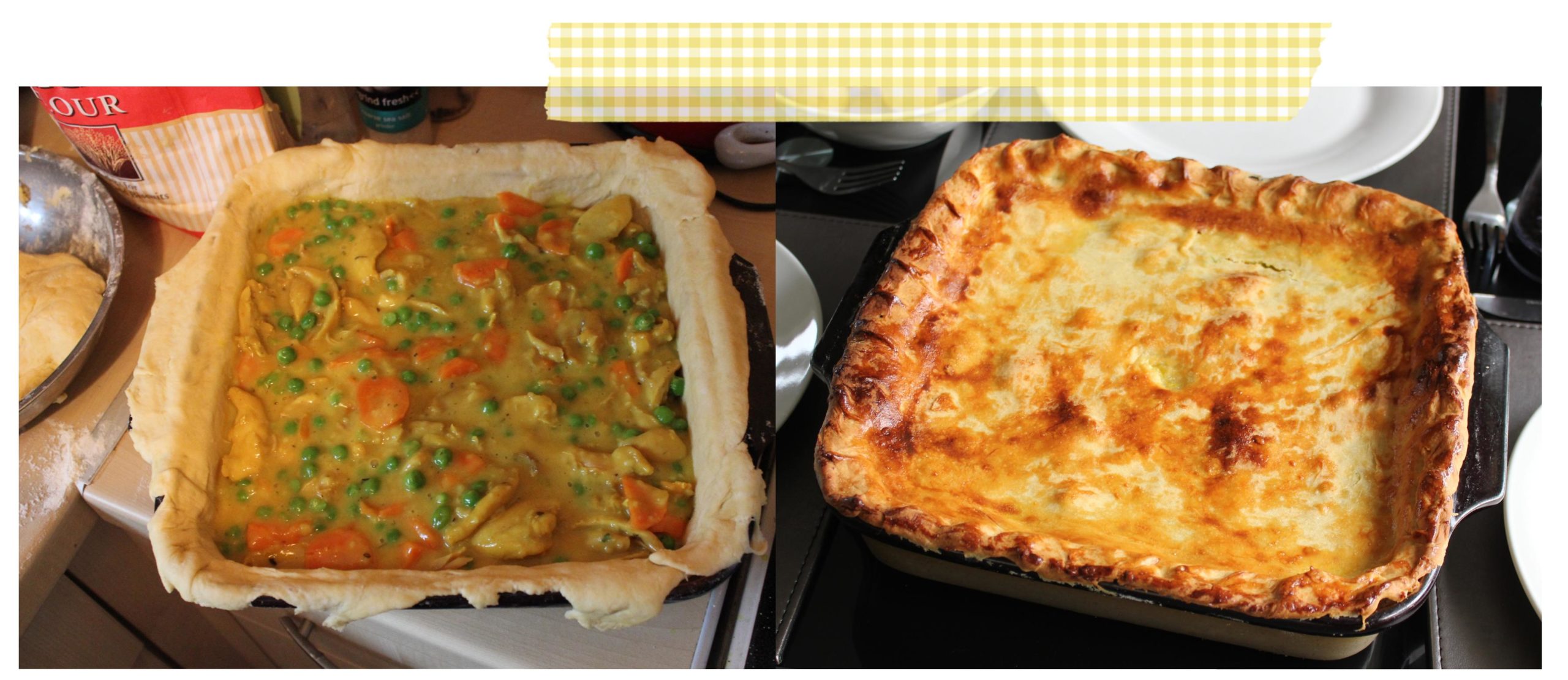 Pieday Friday Turmeric chicken pie recipe My Thrifty Life by Cassie