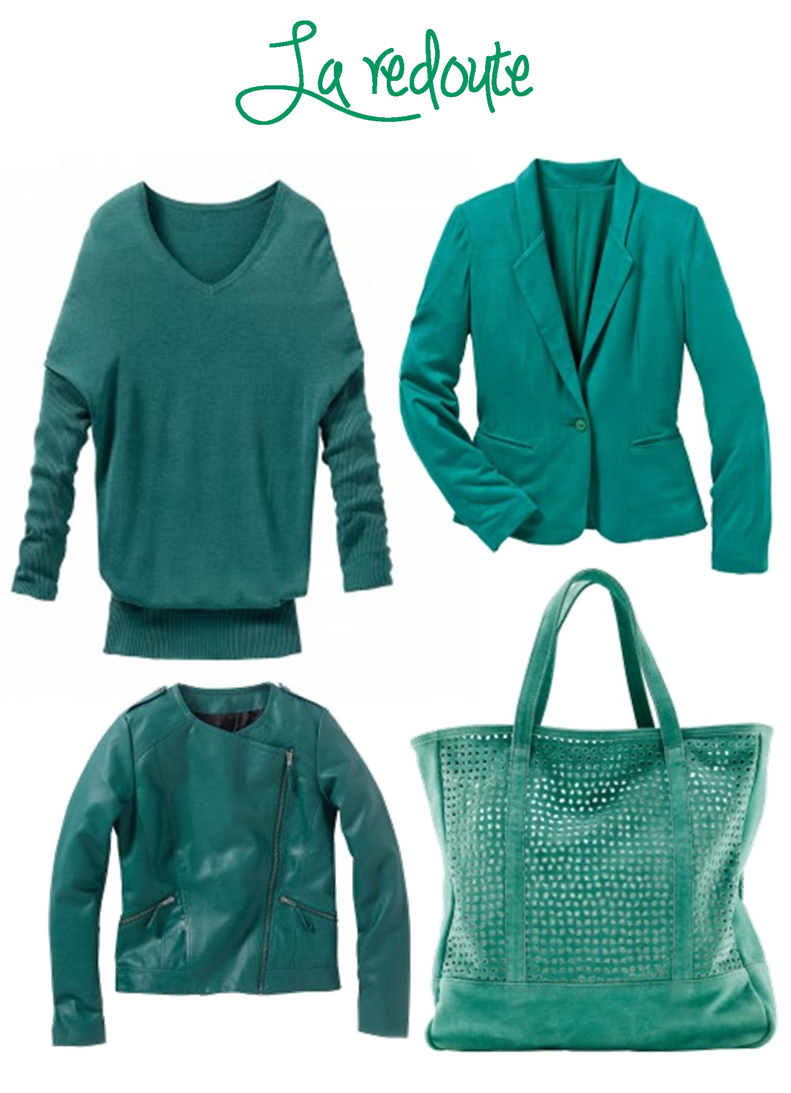 emerald la redoute jacket coat jumper bag 2013 fashion trend