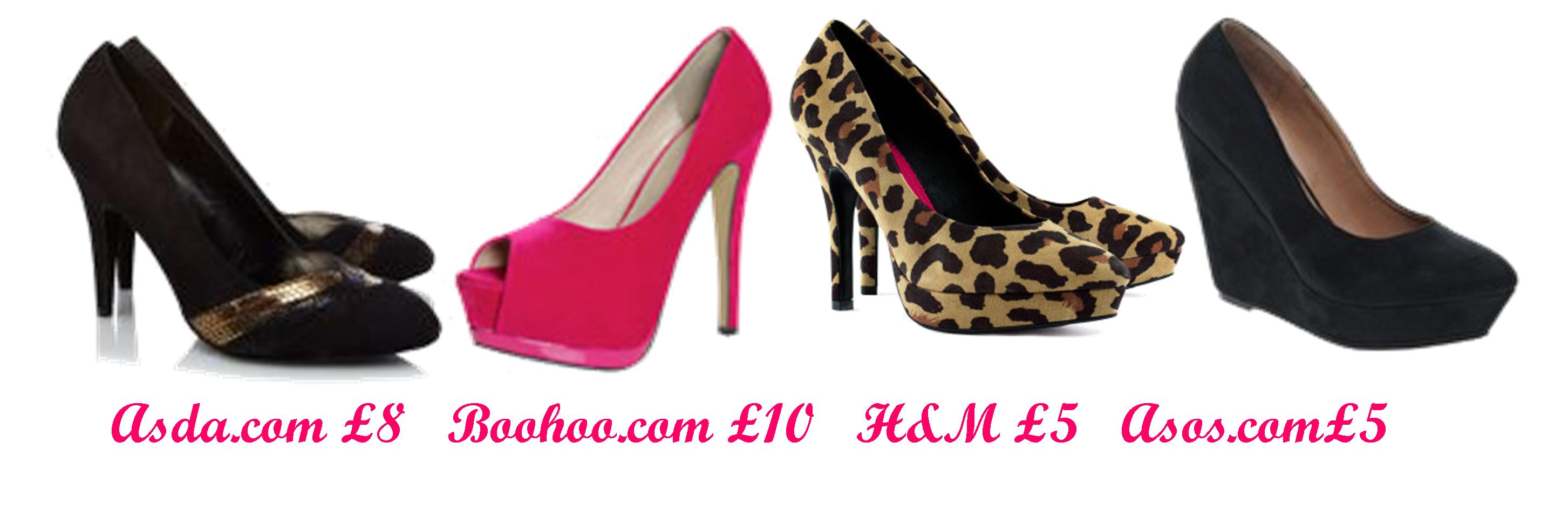 tuesday shoesday cheapest sale shoes jan 2013 asda asos boohoo h and m heels