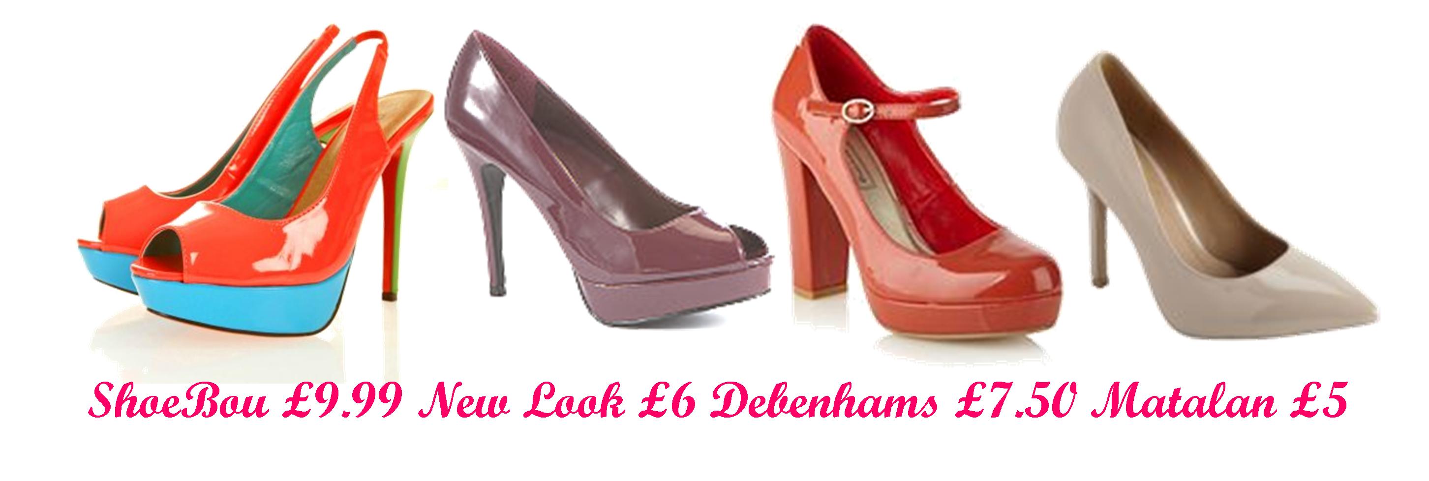 tuesday shoesday patent leather shoes in january 2013 sales new look shoebou debenhams matalan