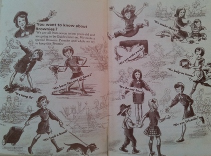 vintage brownie guide handbook retro book