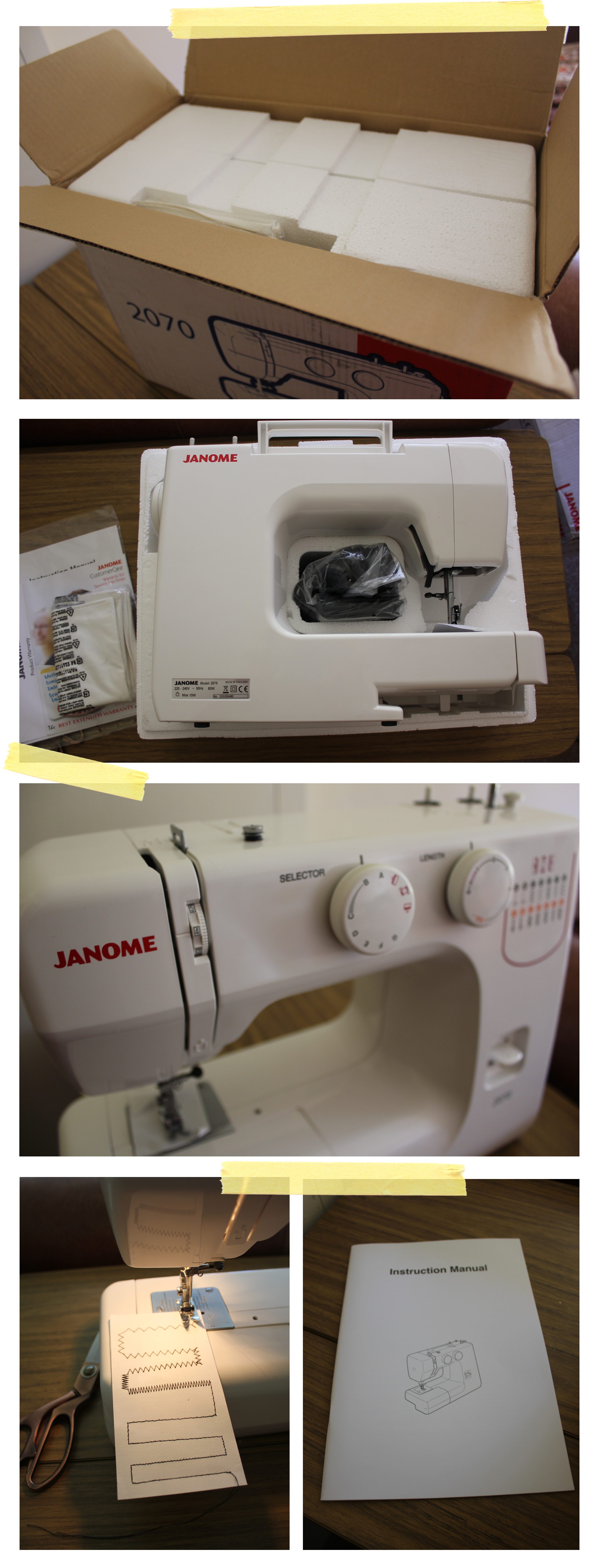 my new janome sewing machine cassiefairy