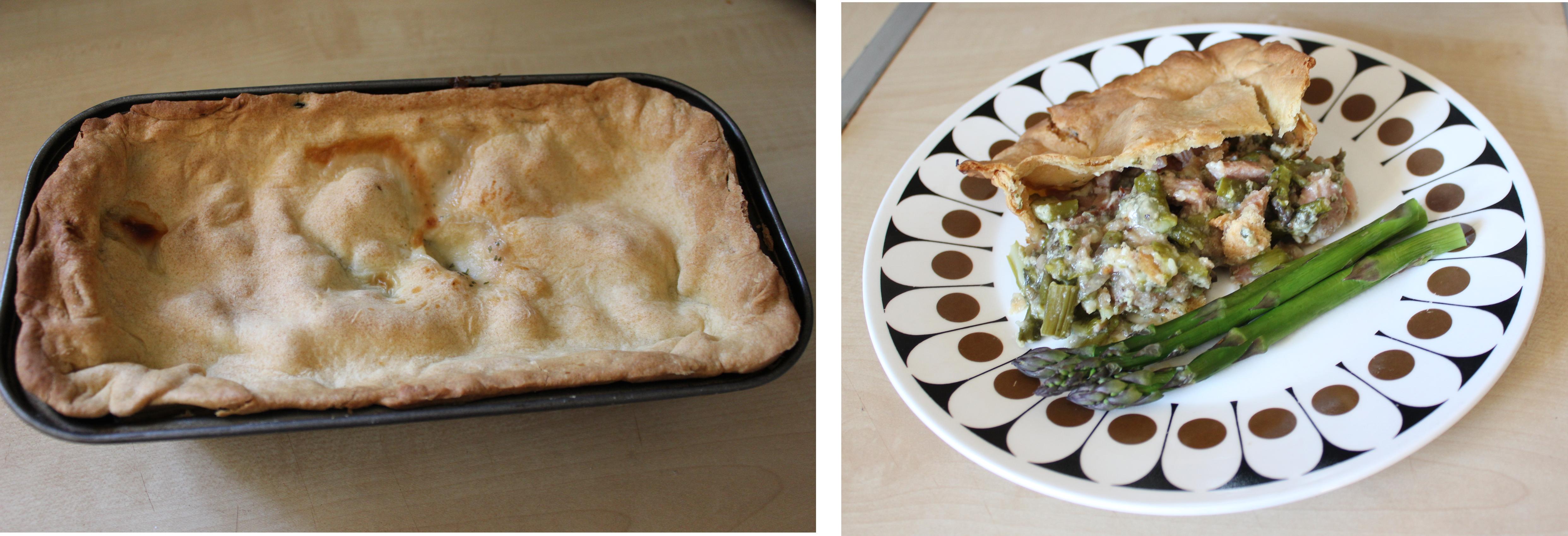 pieday friday ham and asparagus pie recipe on cassiefairy blog