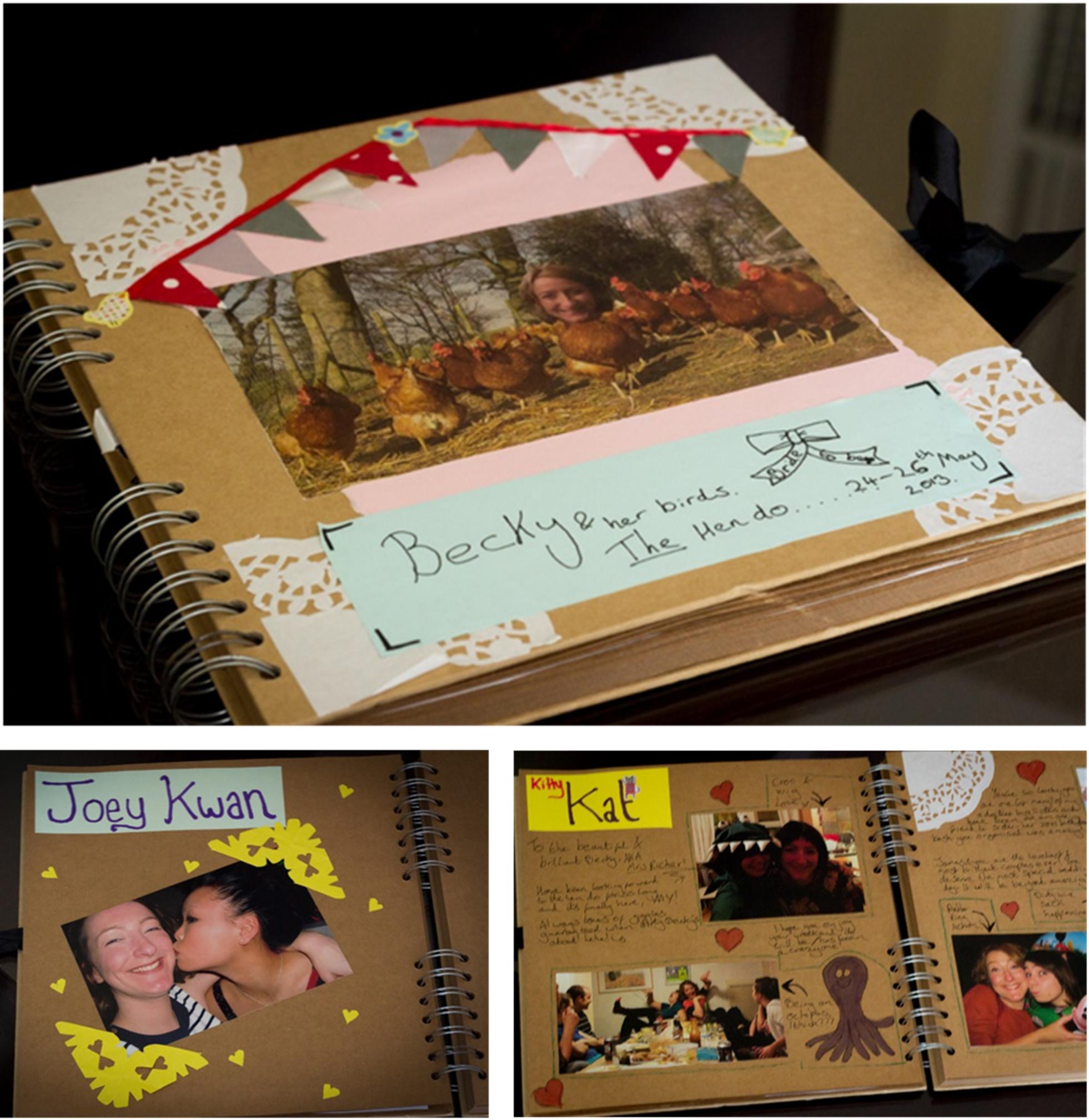 Hen Doo Photo Album Hen Night/Party Gift Idea Personalised Hen Do Scrapbook 
