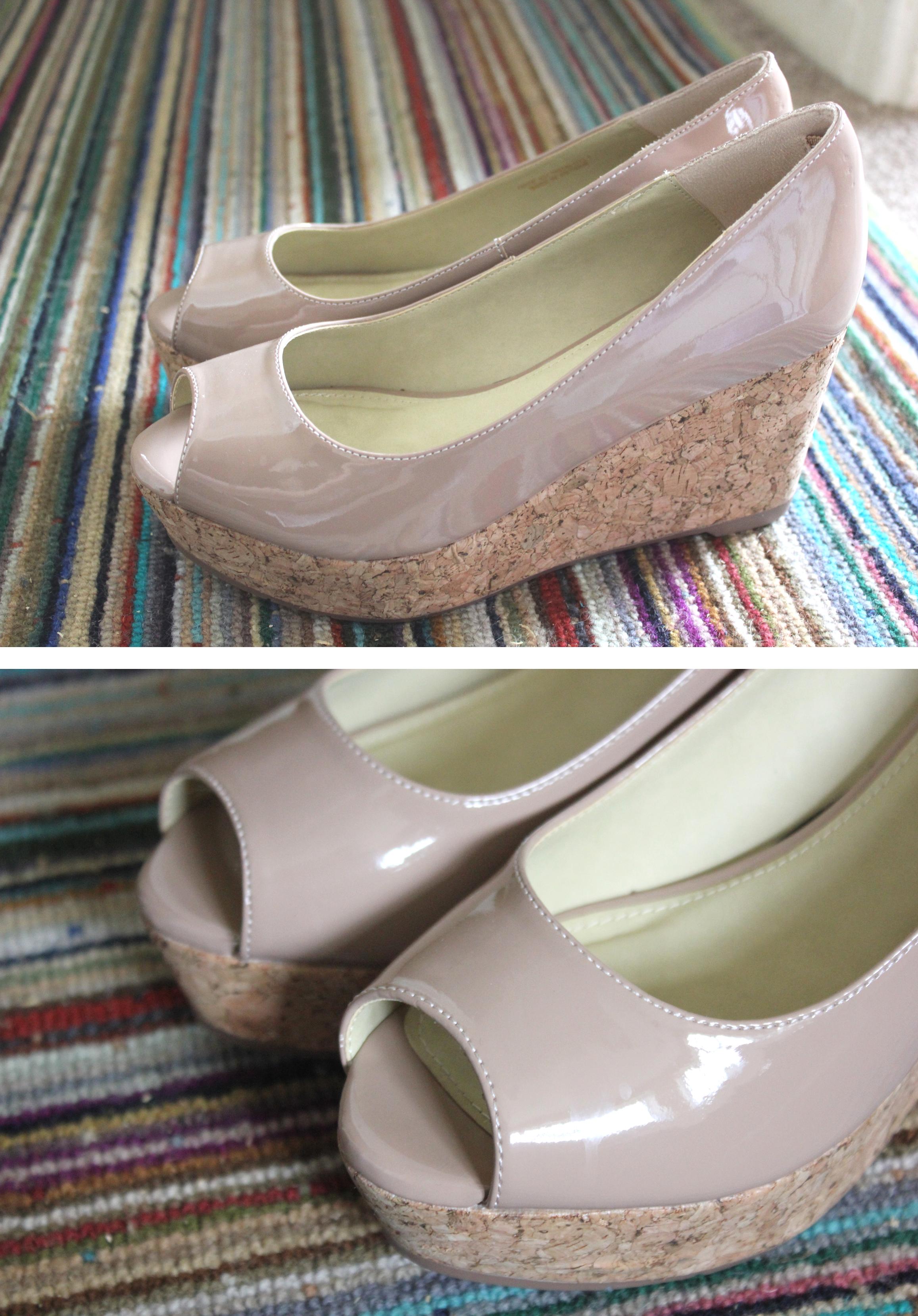 tuesday shoesday nude peep toe wedge heel summer shoes 2013 from next