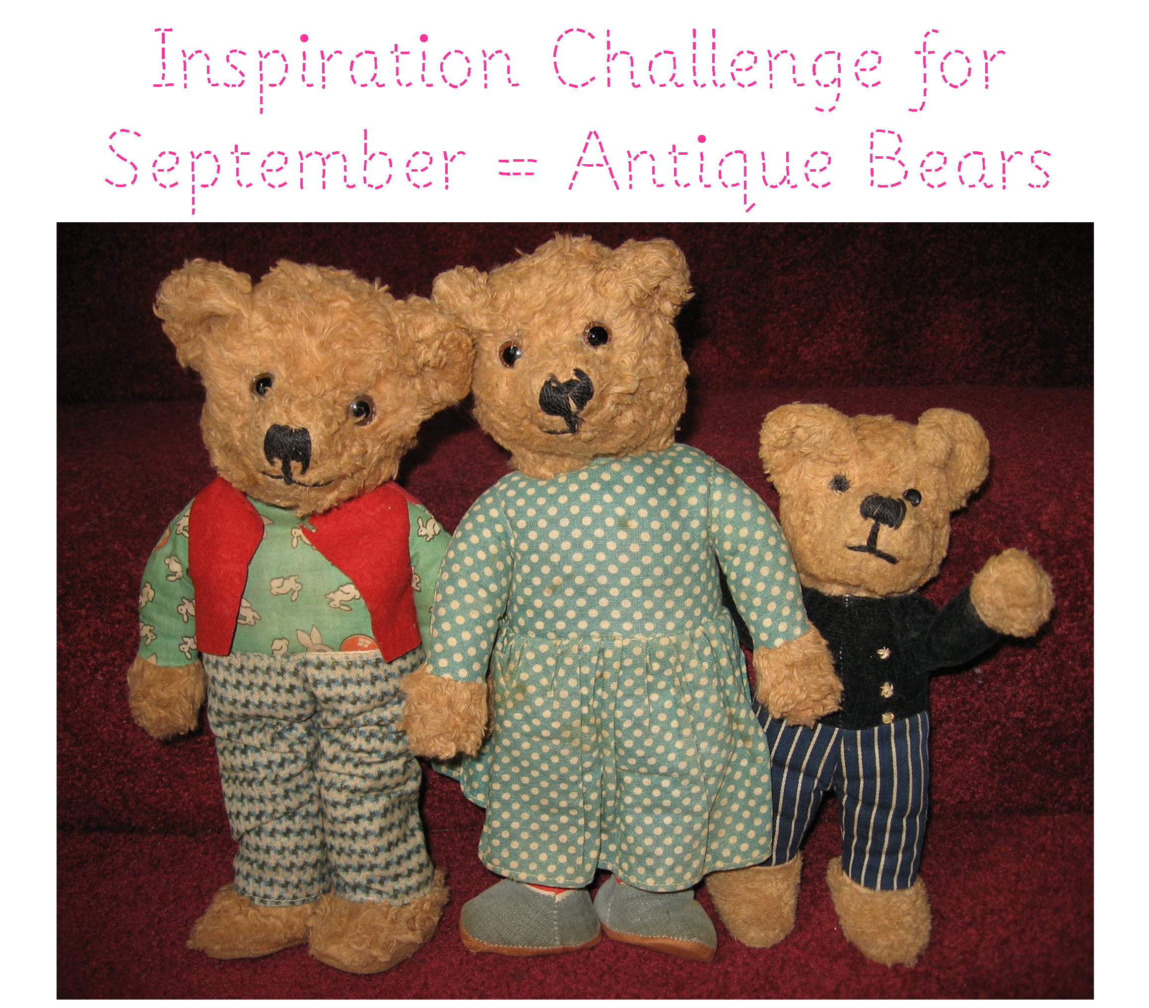 Inspiration challenge for september 2013 antique bears