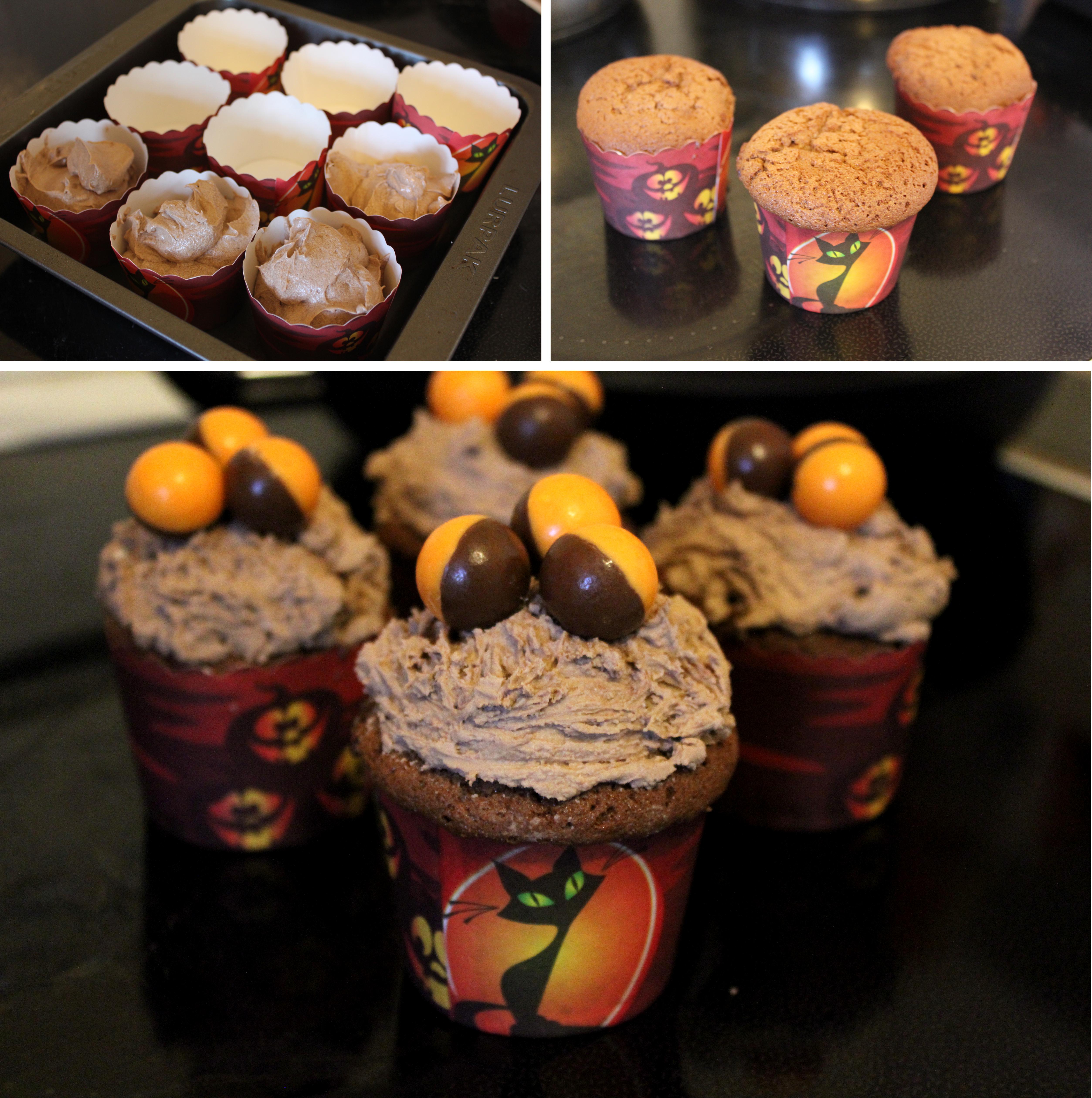 cassiefairys pieday friday recipe for chocolate orange cupcakes muffins with choccie icing and orange aero balls