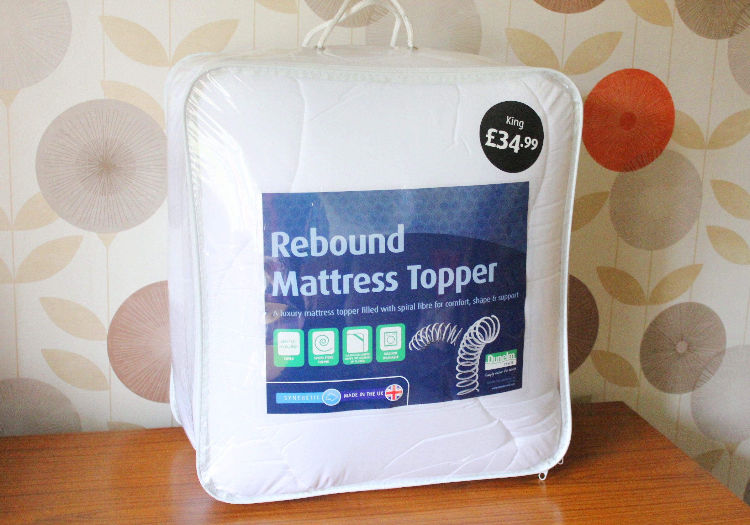 Dunelm mattress topper for sleep challenge