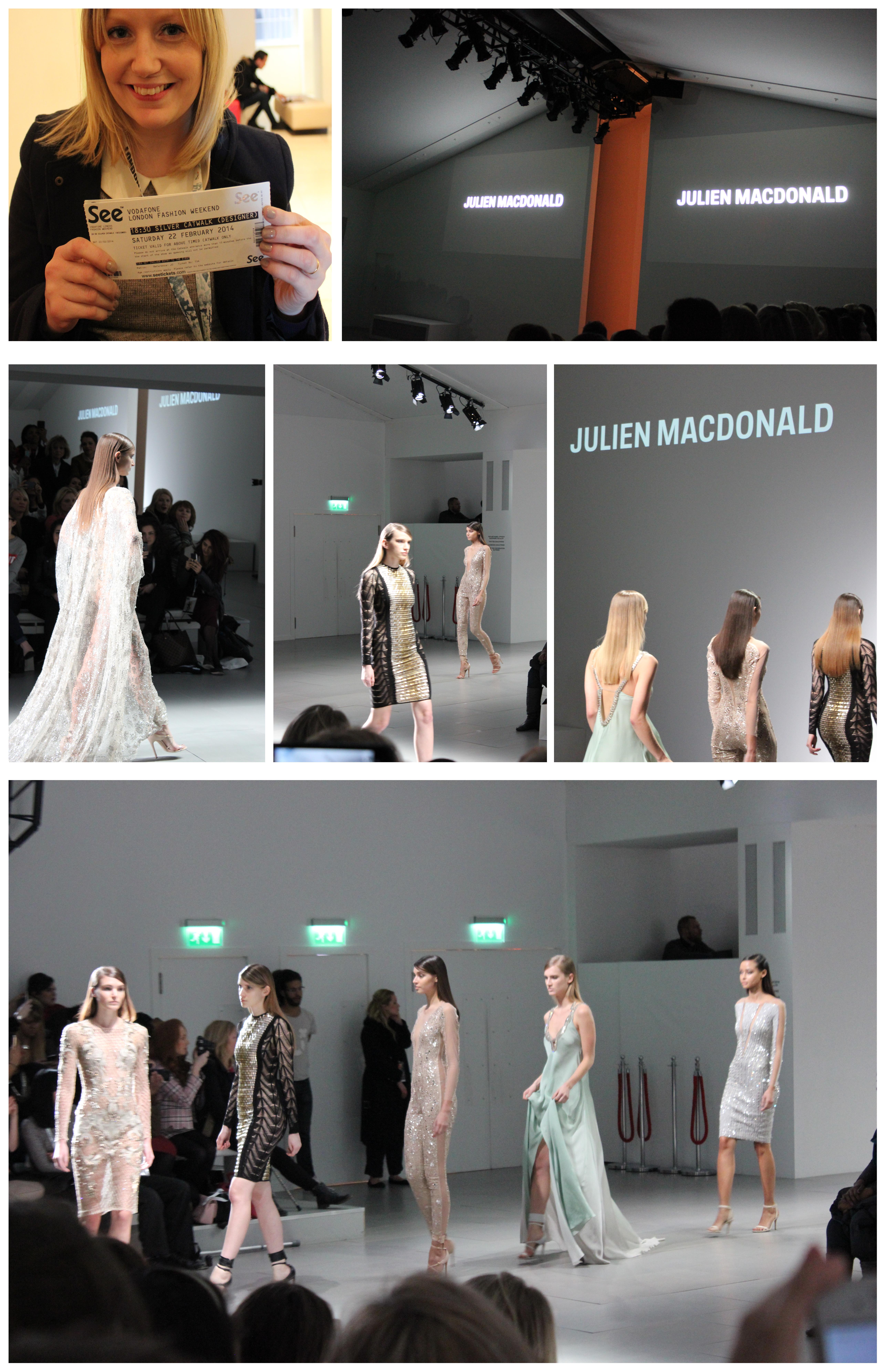 London Fashion Weekend Juien Macdonald catwalk show ss 2014