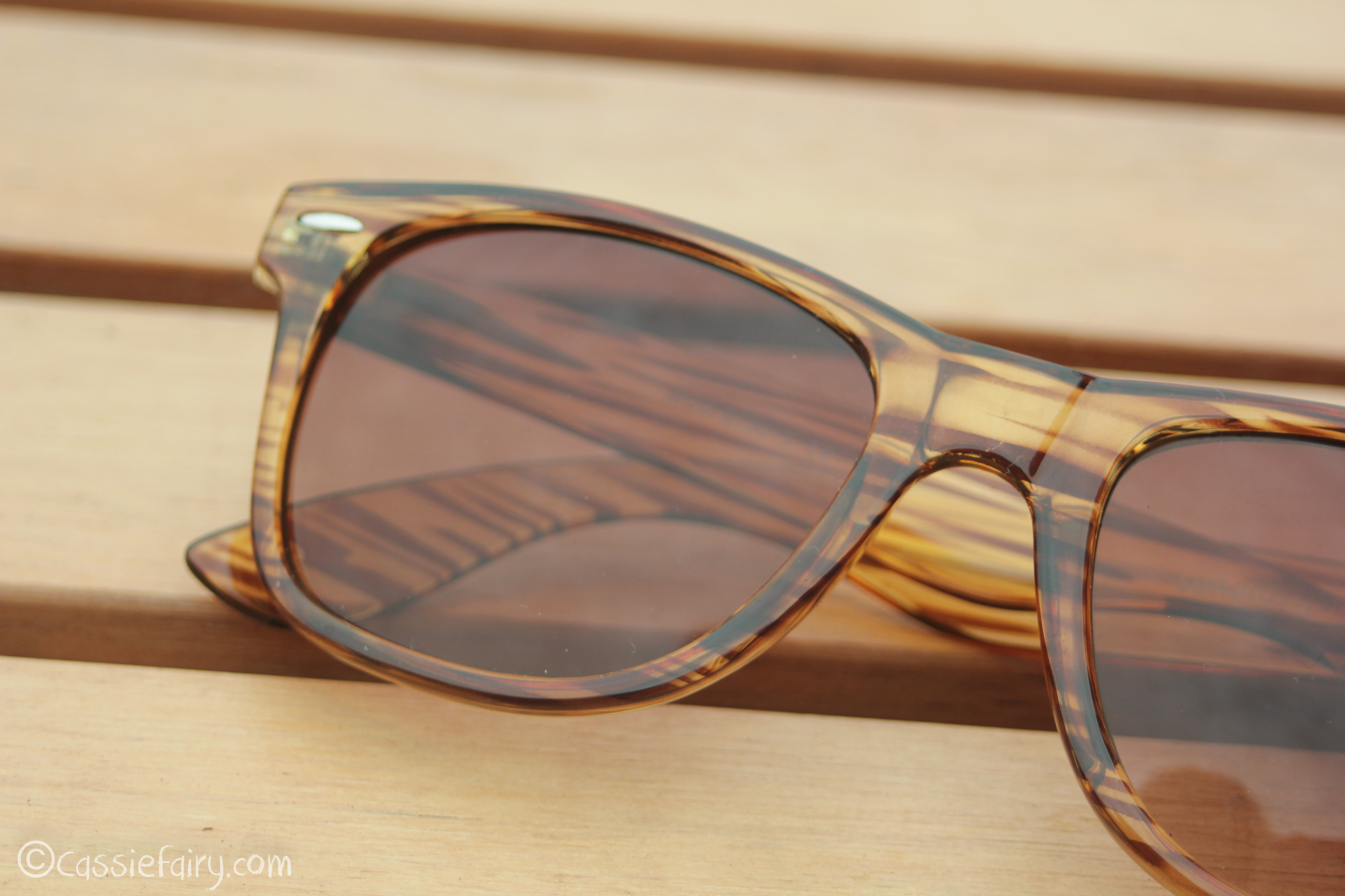 sunglasses wood grain wayfarer from sunglass junkie 2014 My Thrifty