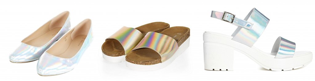 summer 2014 footwear trend - iridescent shoes