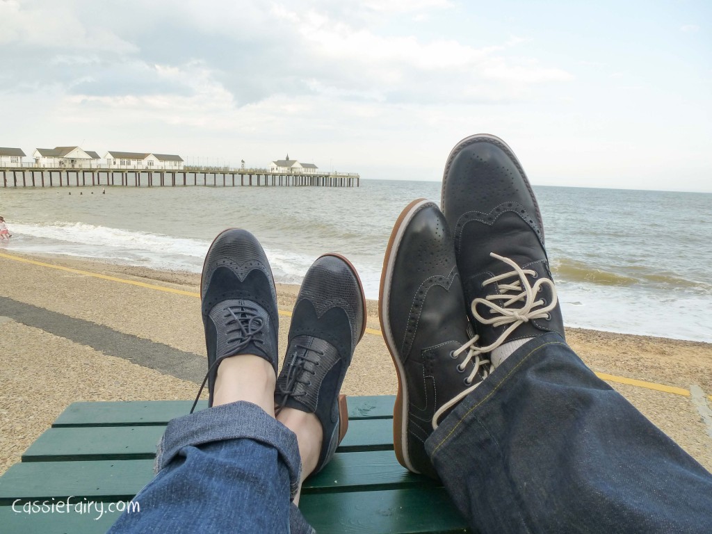 blue suede shoes - his n hers brogues_