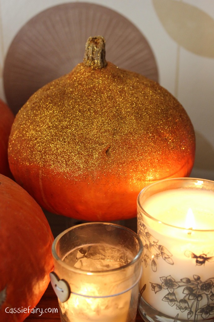 DIY glitter pumpkins for halloween - step by step tutorial-8