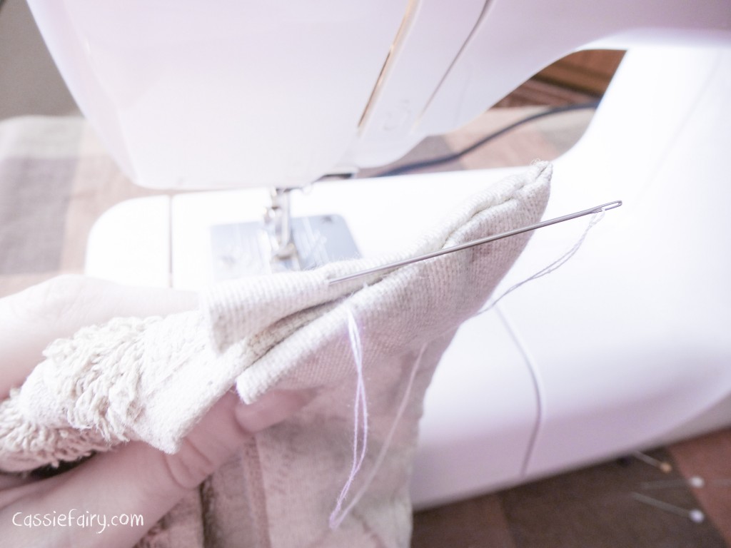 DIY sewing bias binding project for bathroom towels-8