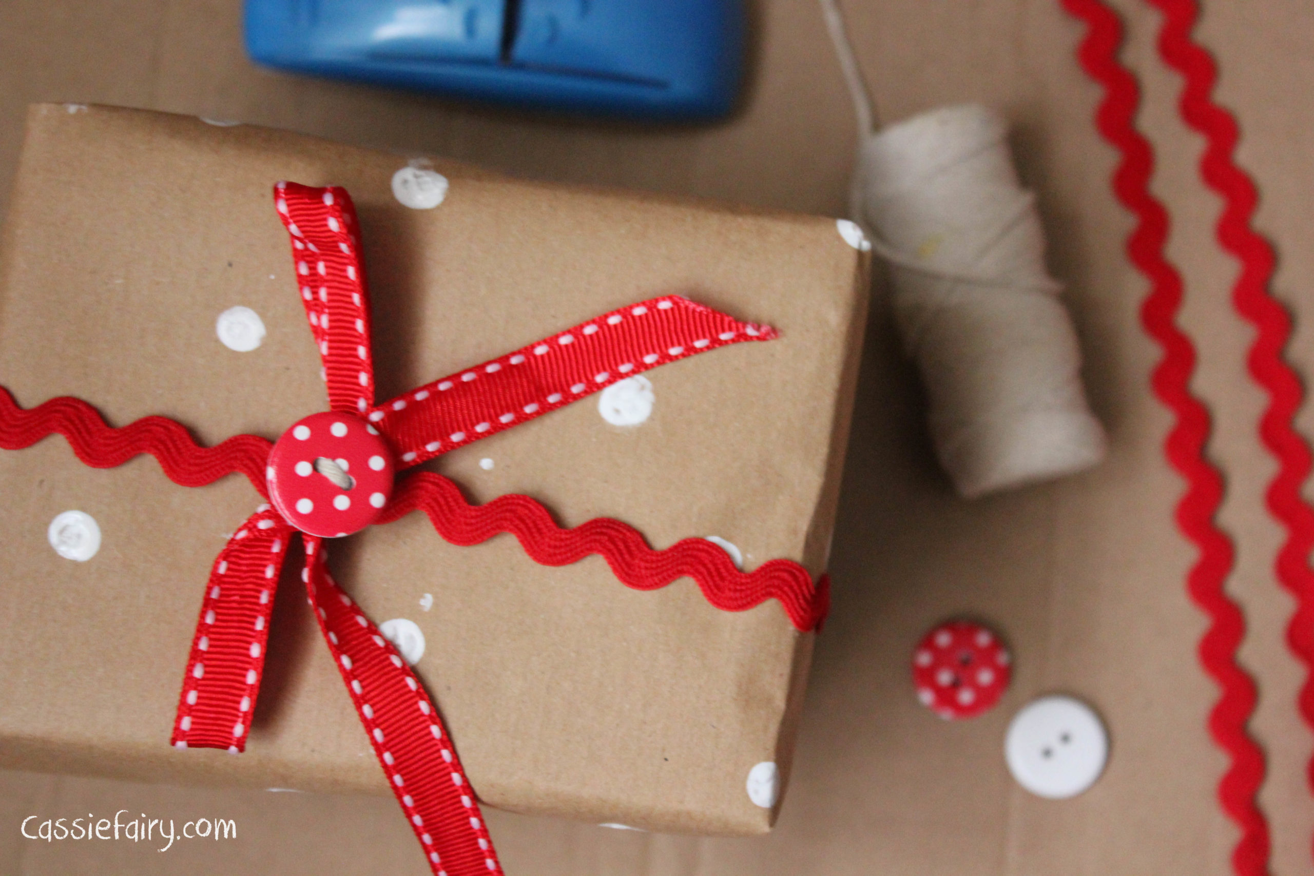 Easy Christmas Gift Wrapping Without Bows - Sanctuary Home Decor
