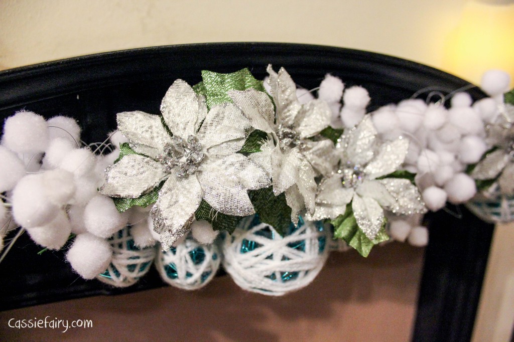 DIY christmas decoration mantlepiece garland ideas-11