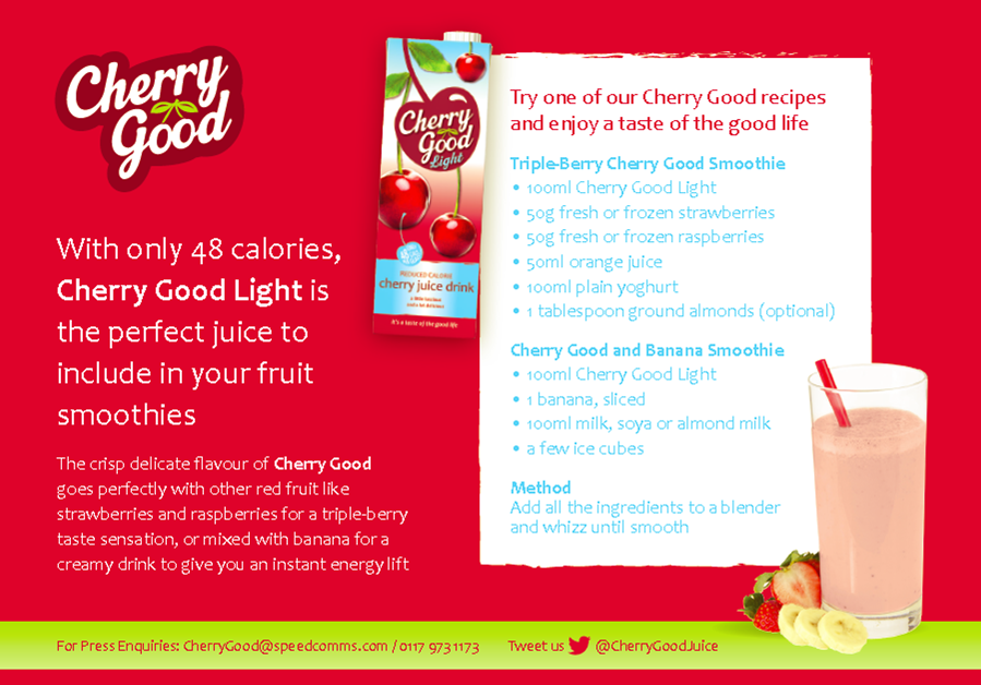 cherry good recipe card