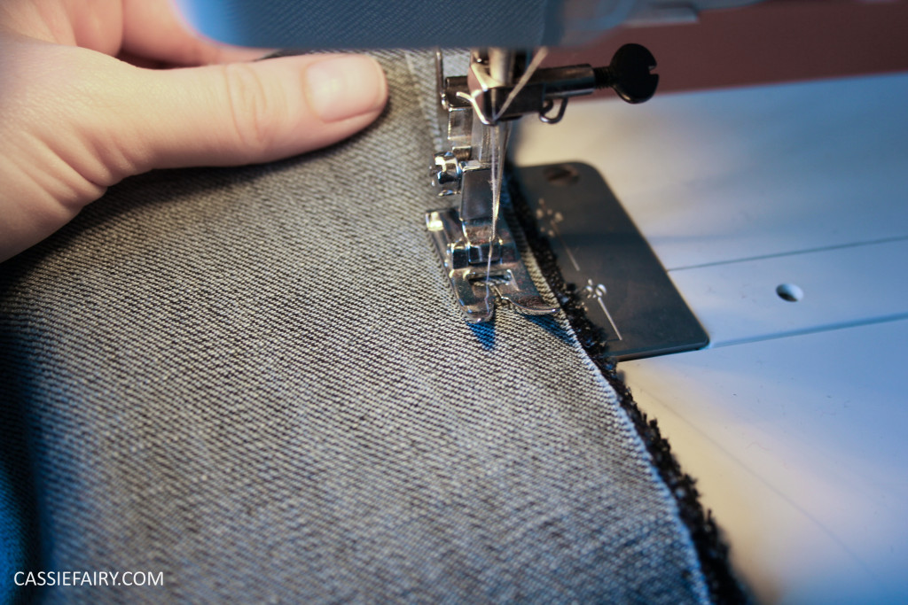 diy sewing project denim jeans clutch bag-3