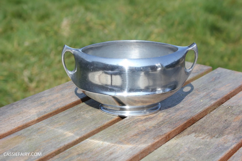 DIY polishing midcentury modern silvertea set picquot ware teapot-16