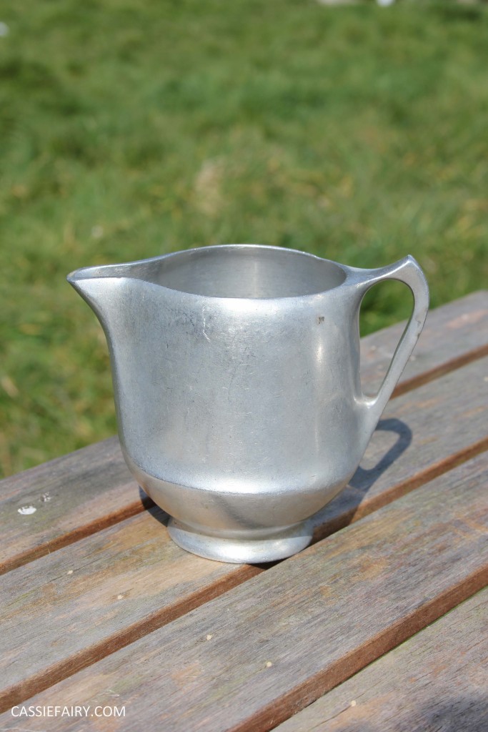 DIY polishing midcentury modern silvertea set picquot ware teapot-3