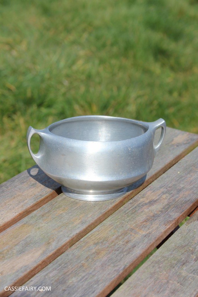 DIY polishing midcentury modern silvertea set picquot ware teapot-5