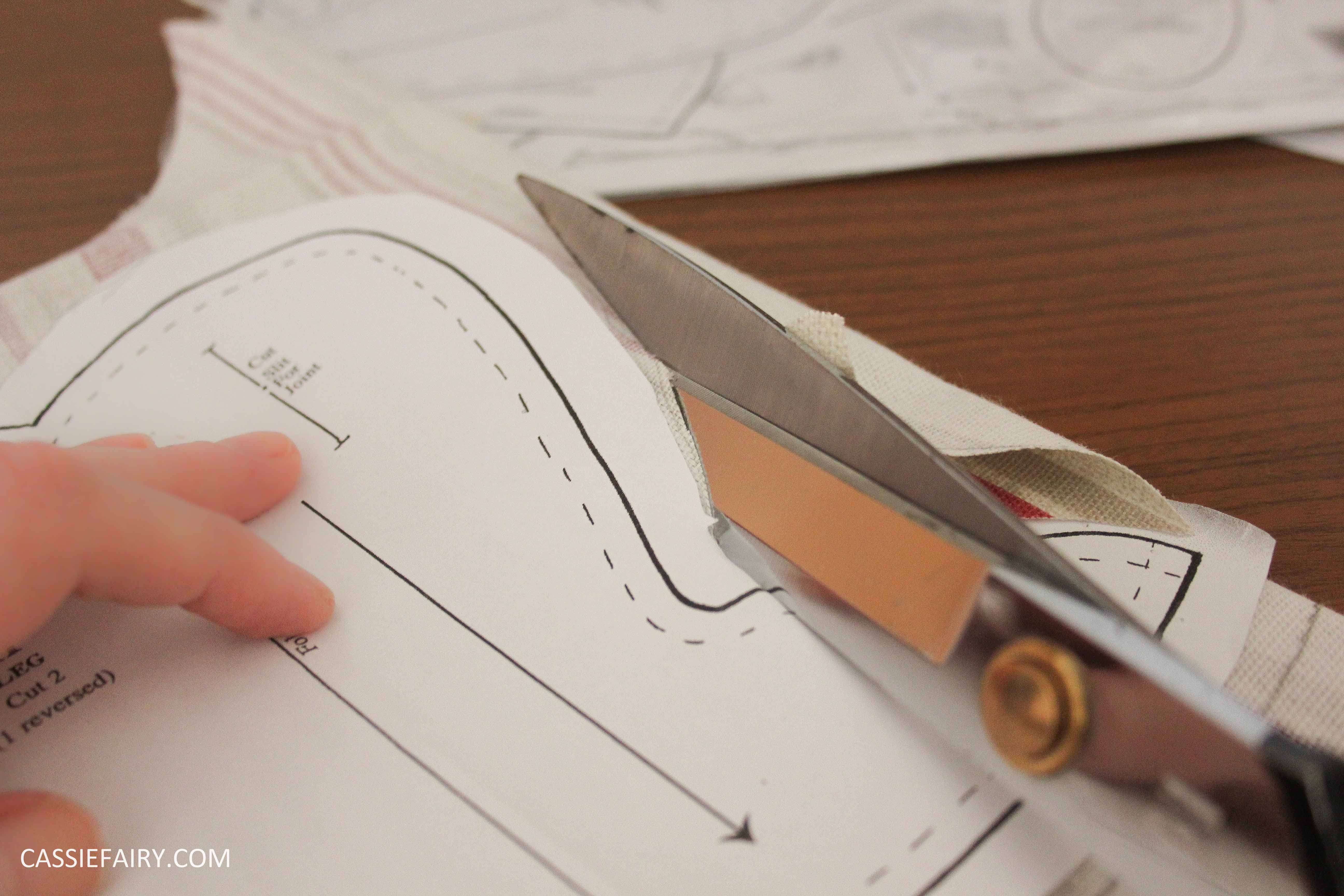 DIY sewing project – My little red ted | My Thrifty Life by Cassie ...