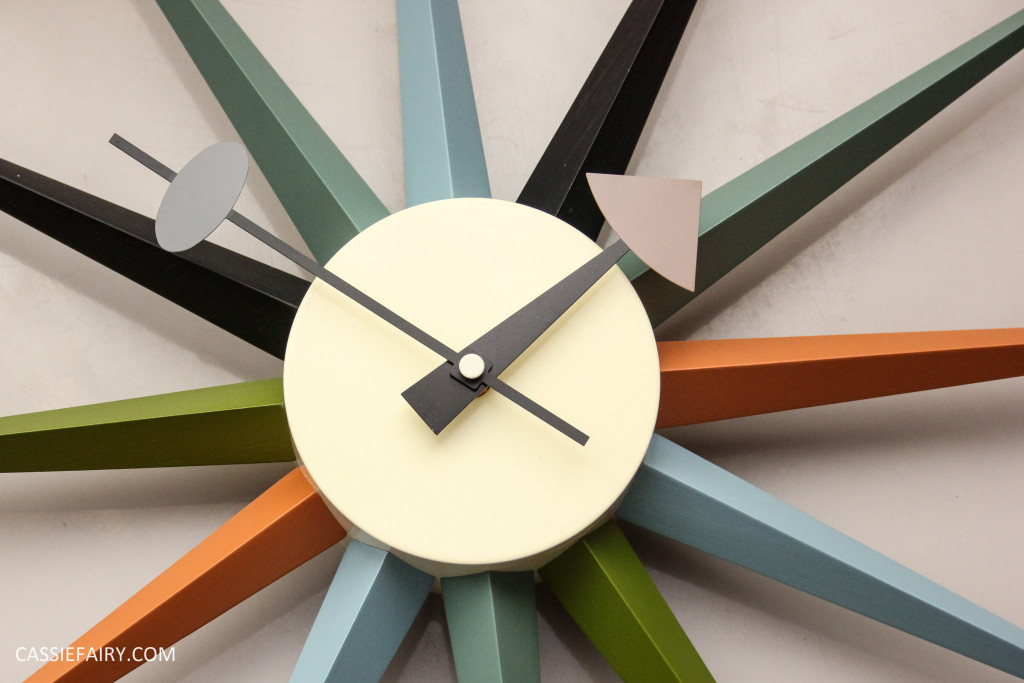 mid century modern interior design starburst clock-2