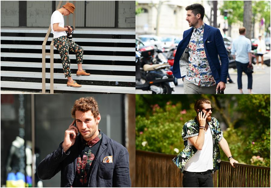 fashion for men - floral patterns