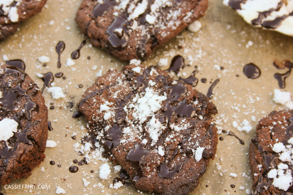 pieday friday baking recipe microwave meringues chocolate cookies-15