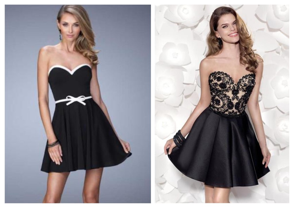 strapless a line party dress for pear shape