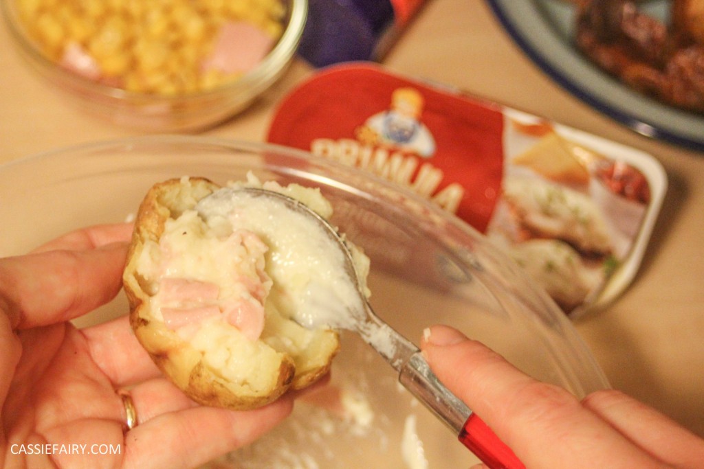 primula evening snack recipe loaded ham and cheese potato skins-5