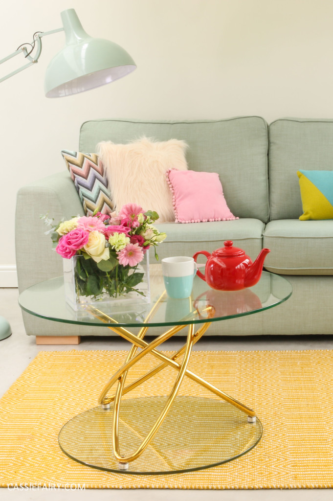 DFS candy colours interior design inspiration for spring summer 2016 coffee table 1