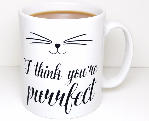 purrfect cat mug quote design from etsy