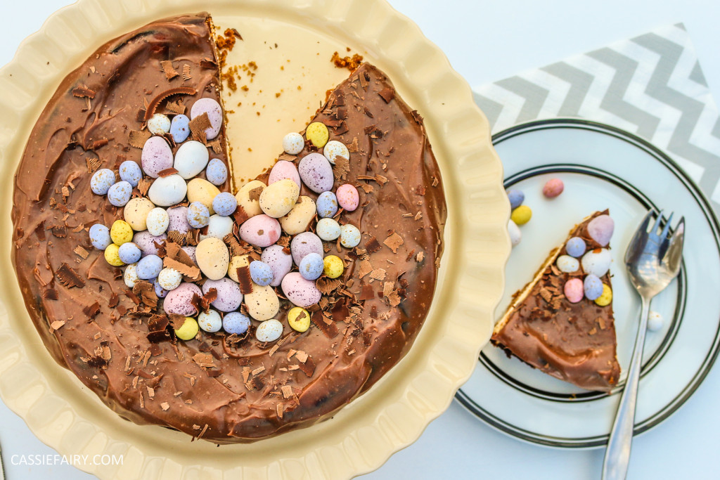 easter eggs baked chocolate cheese cake recipe