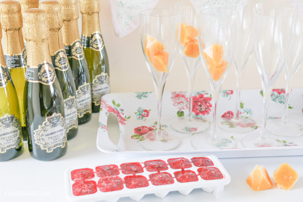 wedding hen party queens birthday celebration idea diy fruit puree ice cubes recipe-31