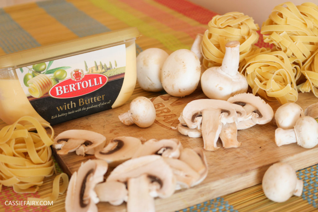 garlic mushroom tagliatelle recipe ingredients bertolli