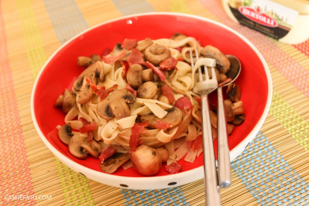 gennaro contaldo garlic mushroom tagliatelle recipe with bacon-3