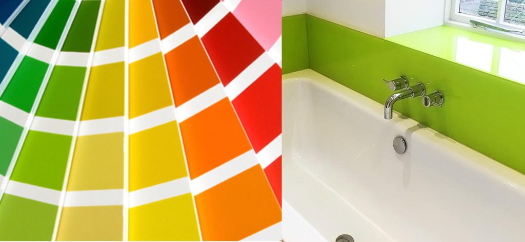 British-Standard-Colour-Chart bathroom green bath splashback