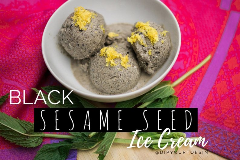 black sesame seed ice cream