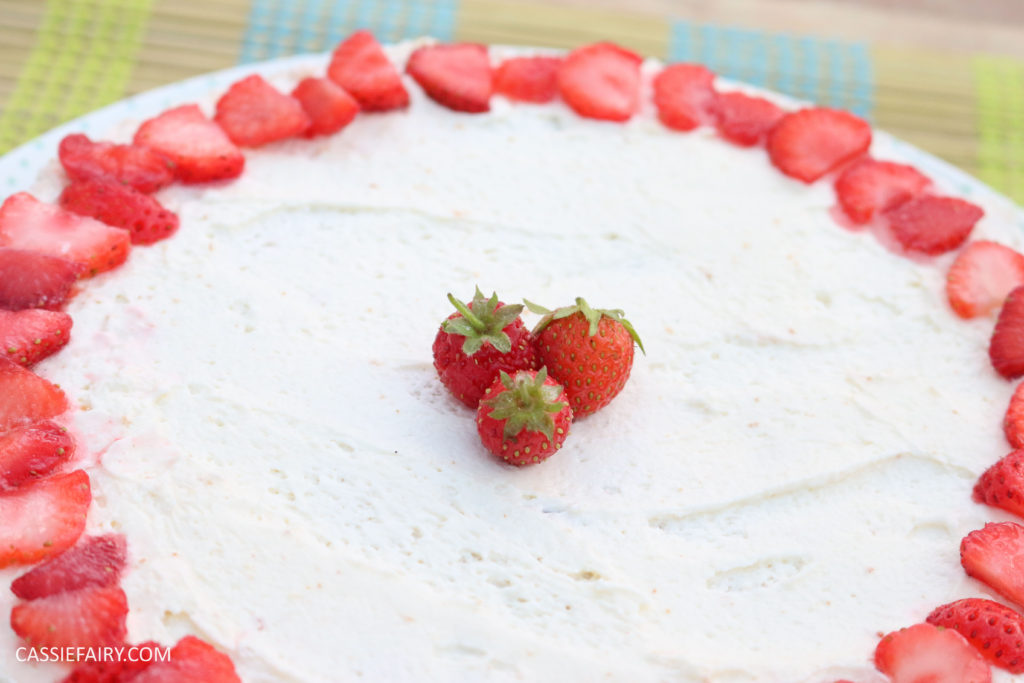 fruit cake cherry strawberry sponge bake baking recipe-6