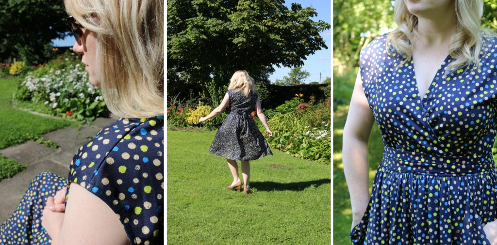 hotsquash summer dress cool fabric polka dot dress