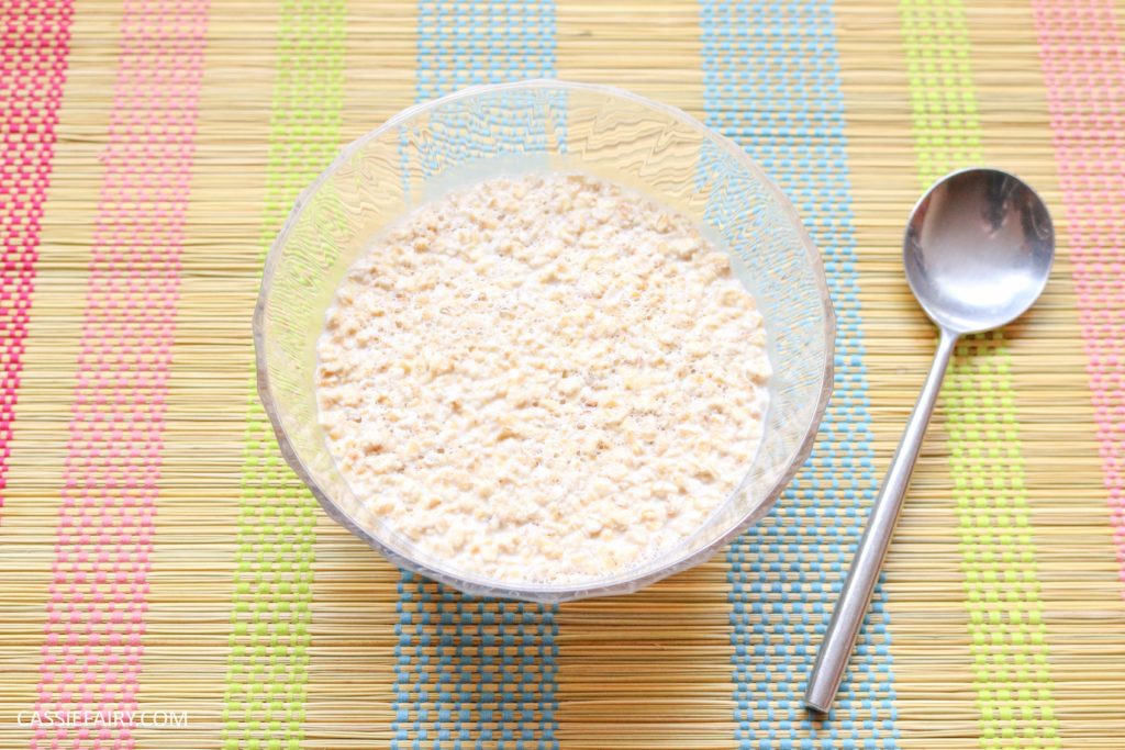 sunday brunch breakfast soasked oats fruit seeds healthy recipe
