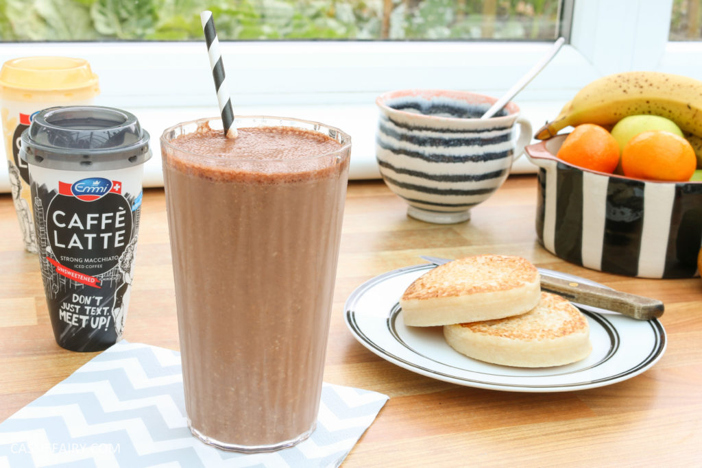 healthy breakfast recipe inspiration friyay smoothie oats coffee latte banana chocolate-15