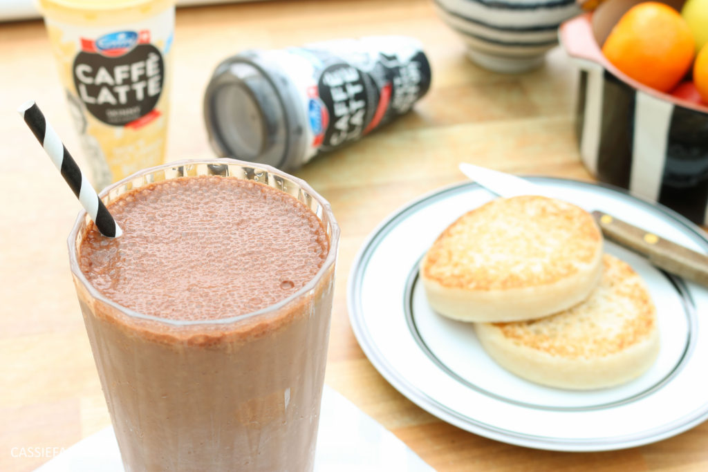 healthy breakfast recipe inspiration friyay smoothie oats coffee latte banana chocolate-16
