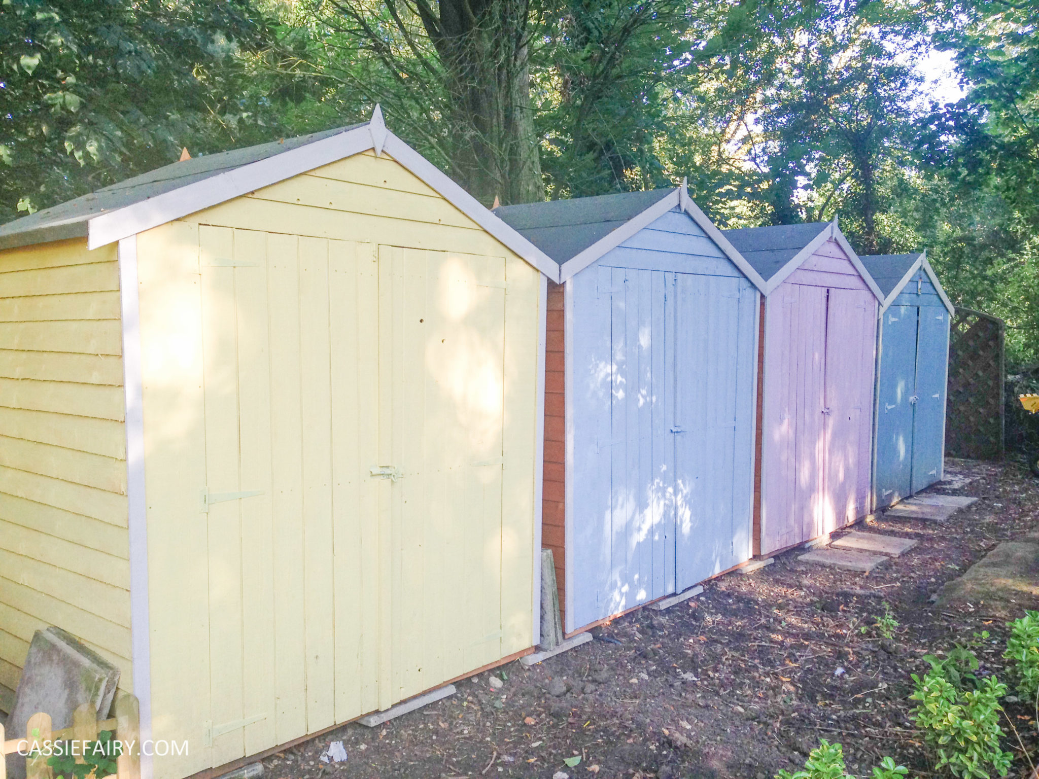 Garden inspiration – Beach hut sheds | My Thrifty Life by Cassie Fairy ...