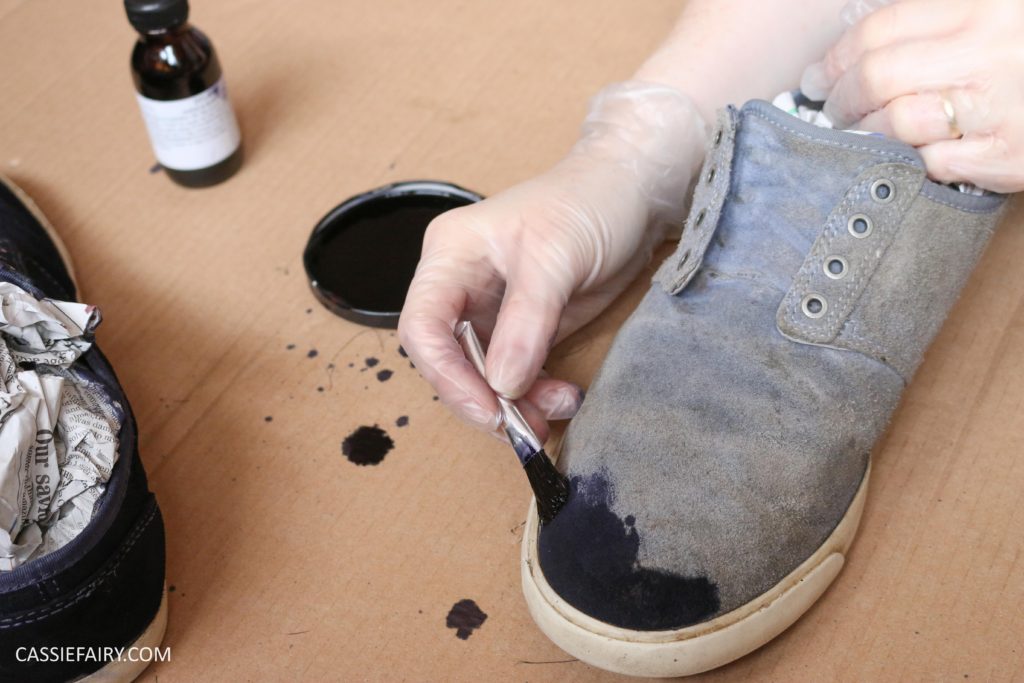 renovate-old-suede-shoes-trainers-makeover-diy-customising-dying-shoes-tutorial-video-7