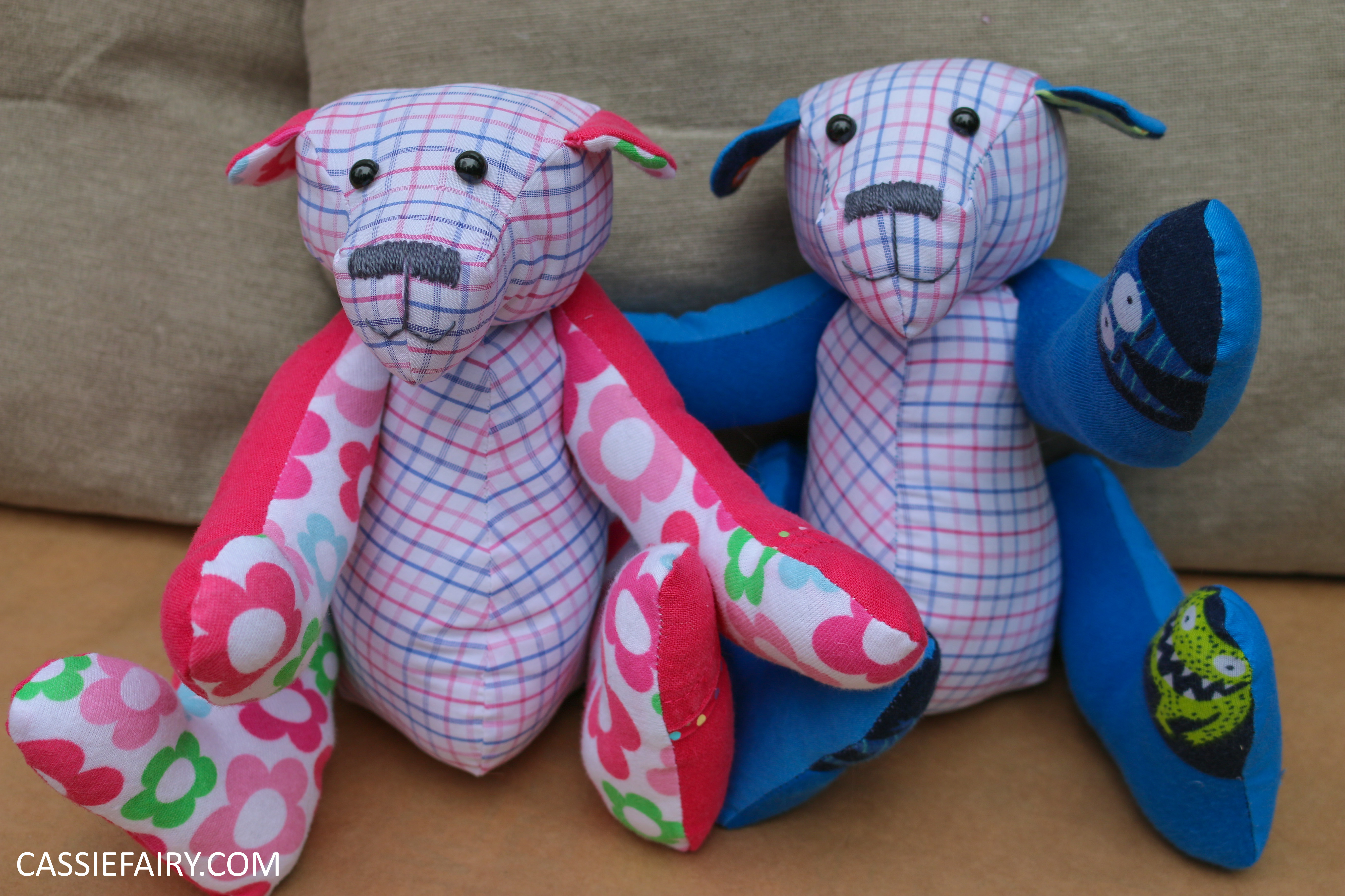 Homemade upcycled gifts – How to make a memory bear using baby clothes, My  Thrifty Life by Cassie Fairy
