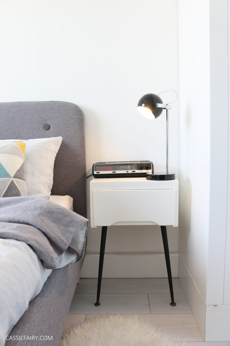 How to make midcentury modern bedside tables from an old chest of