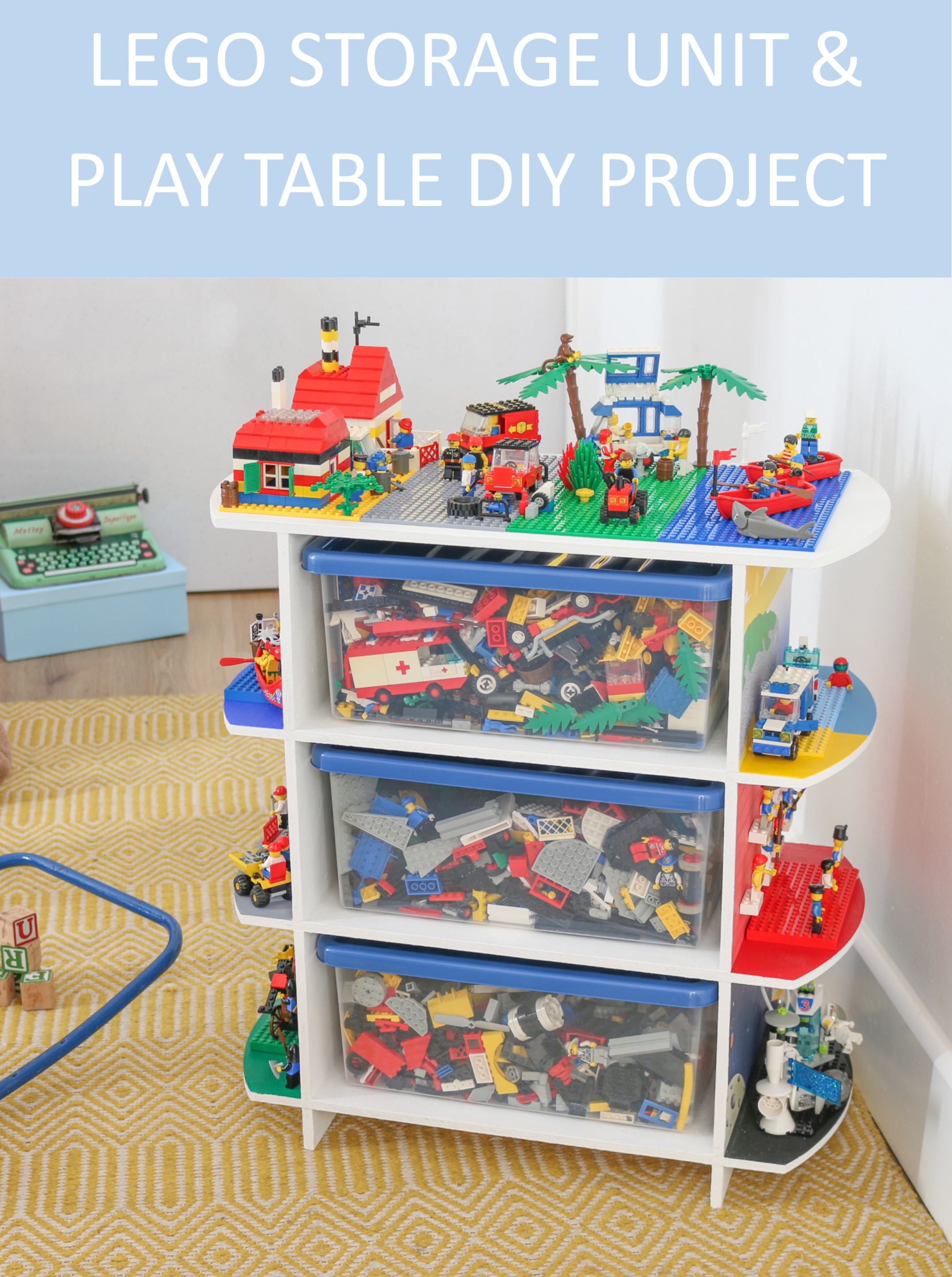 DIY Upcycled toy storage unit & play table | My Thrifty Life by Cassie ...