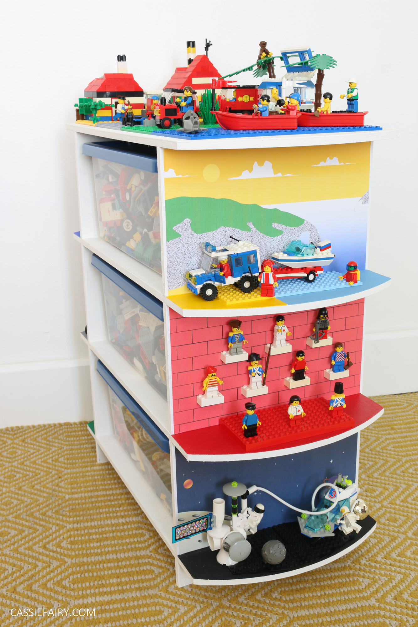 Diy Upcycled Toy Storage Unit Play